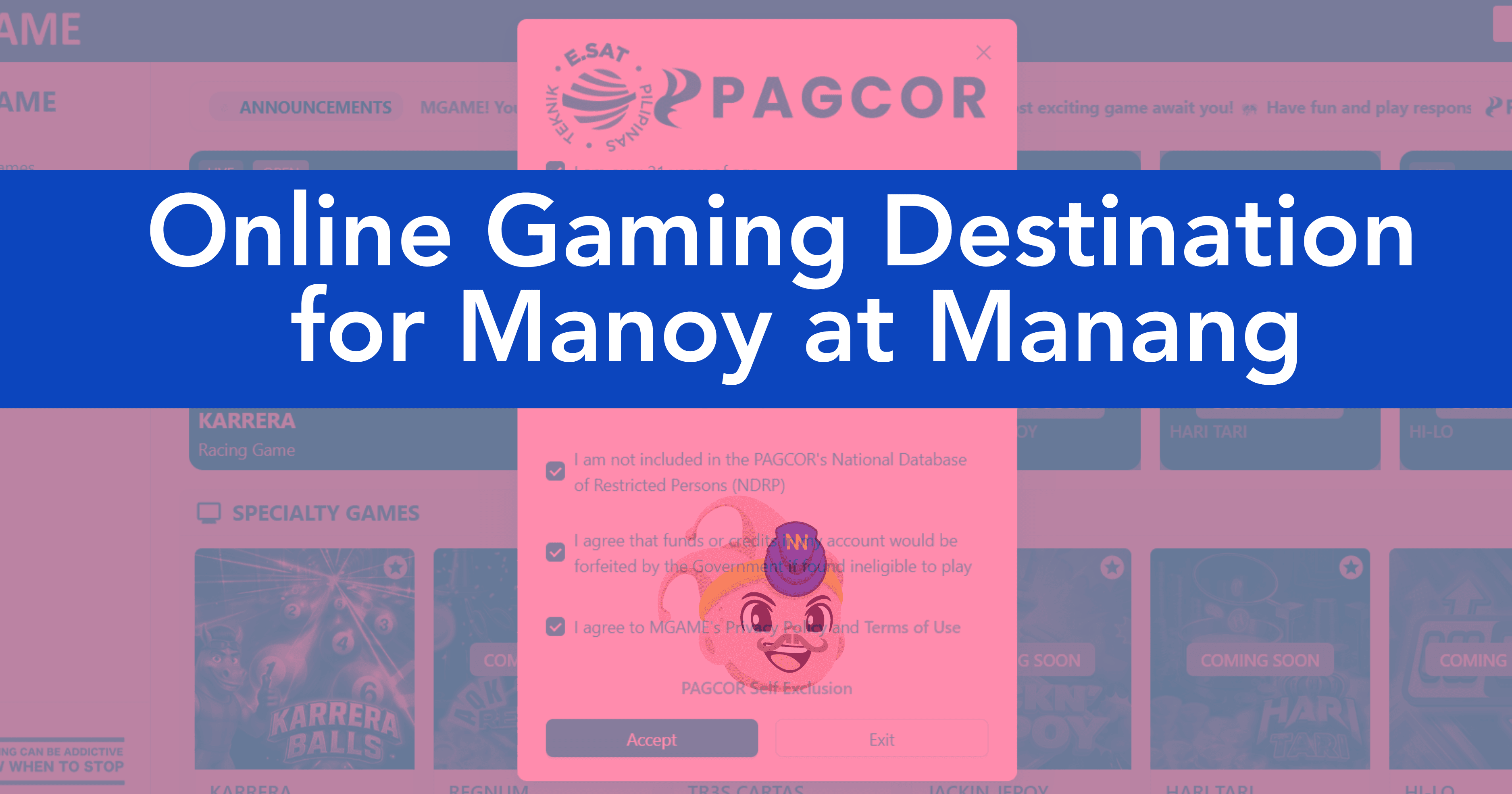 Online Gambling Destination for Manoy at Manang: Bakit MGame.ph ang Bagay sa Inyo